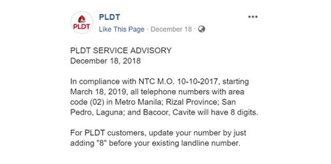 pldt area code and telephone number|PLDT Users with Area Code (02) Now Have 8.